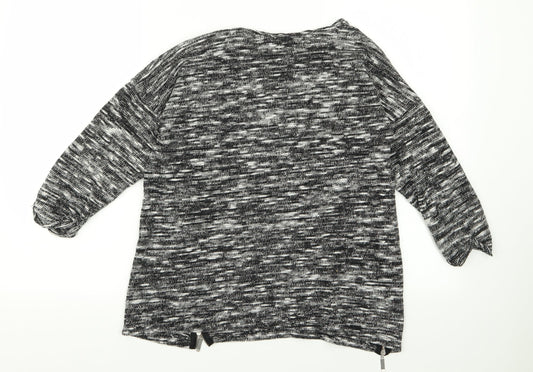 Womens UK Size 12 Peacocks Grey Pullover Jumper
