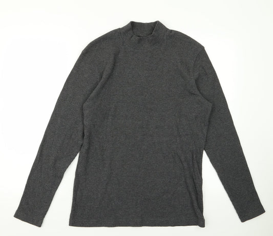 Womens UK Size L Bershka Grey Pullover Jumper