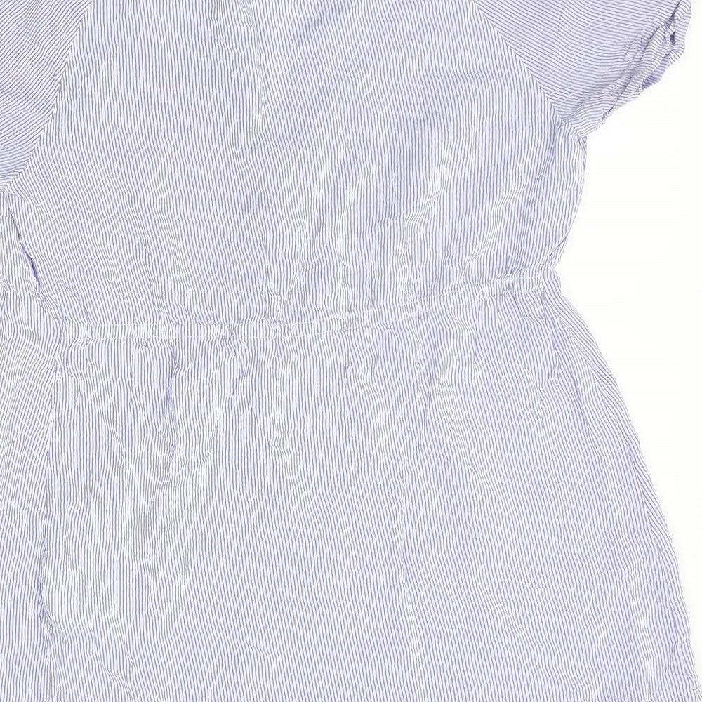 Womens UK Size S H&M Blue Basic Blouse