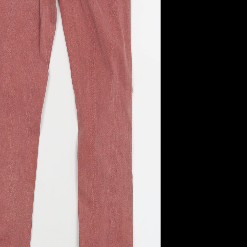 NEXT Womens Red Skinny Jeans Size 8 L26 in