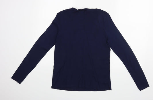 F&F Womens Blue Basic Blouse Size 6