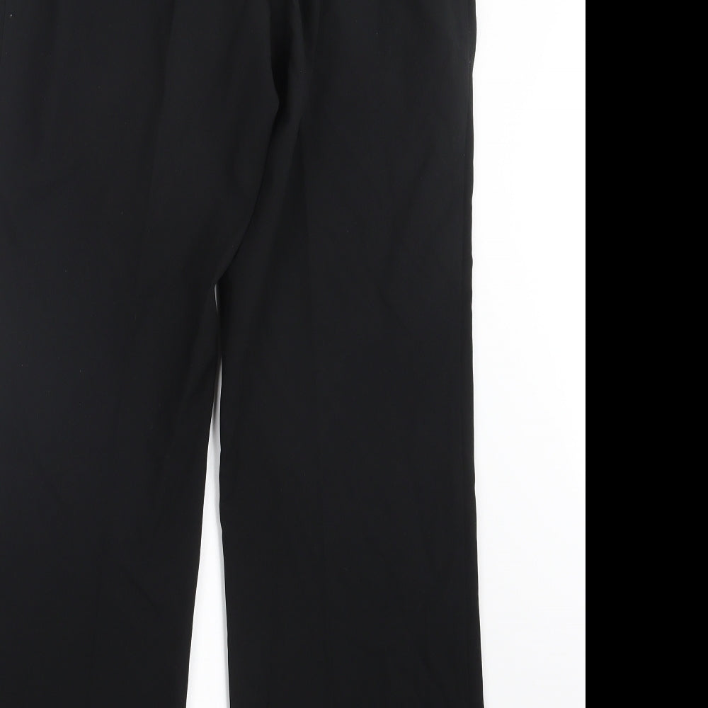 Womens UK Size 12 Marks and Spencer Regular Fit Black Trousers