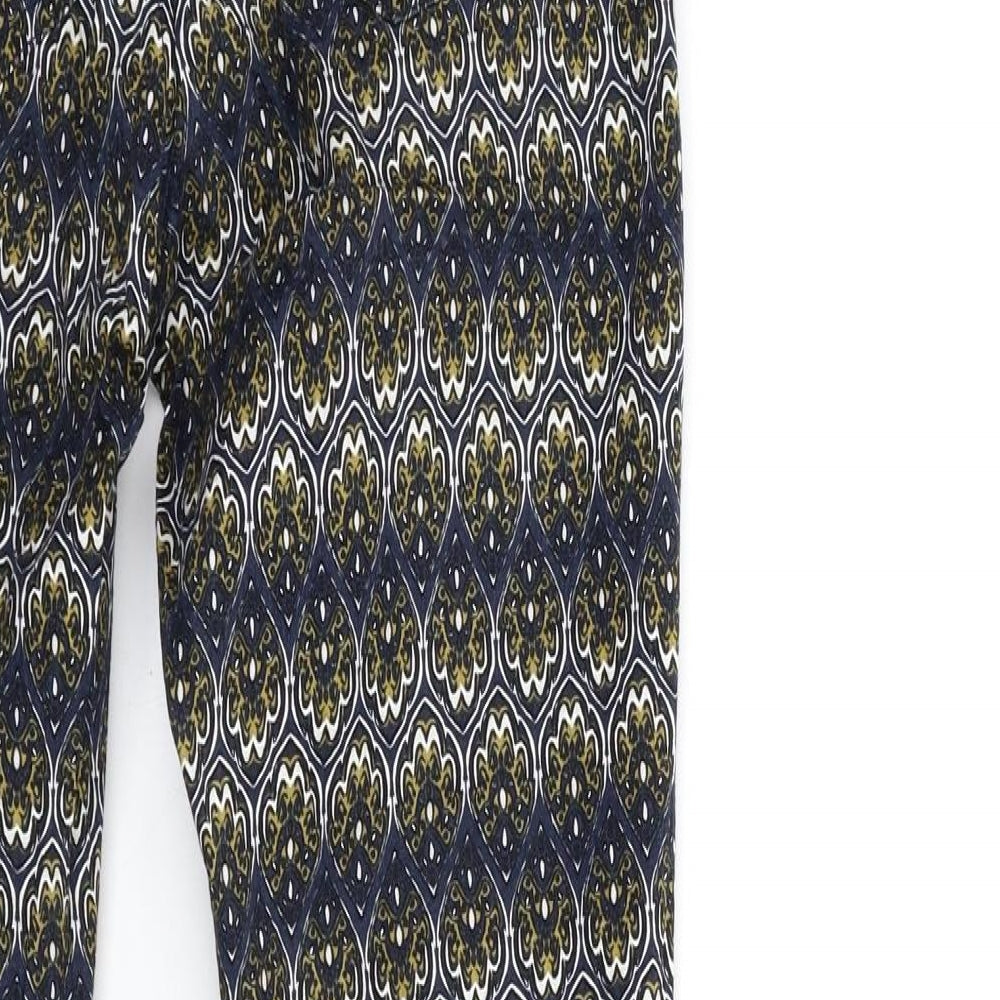 Womens UK Size 8 H&M Regular Fit Blue Trousers