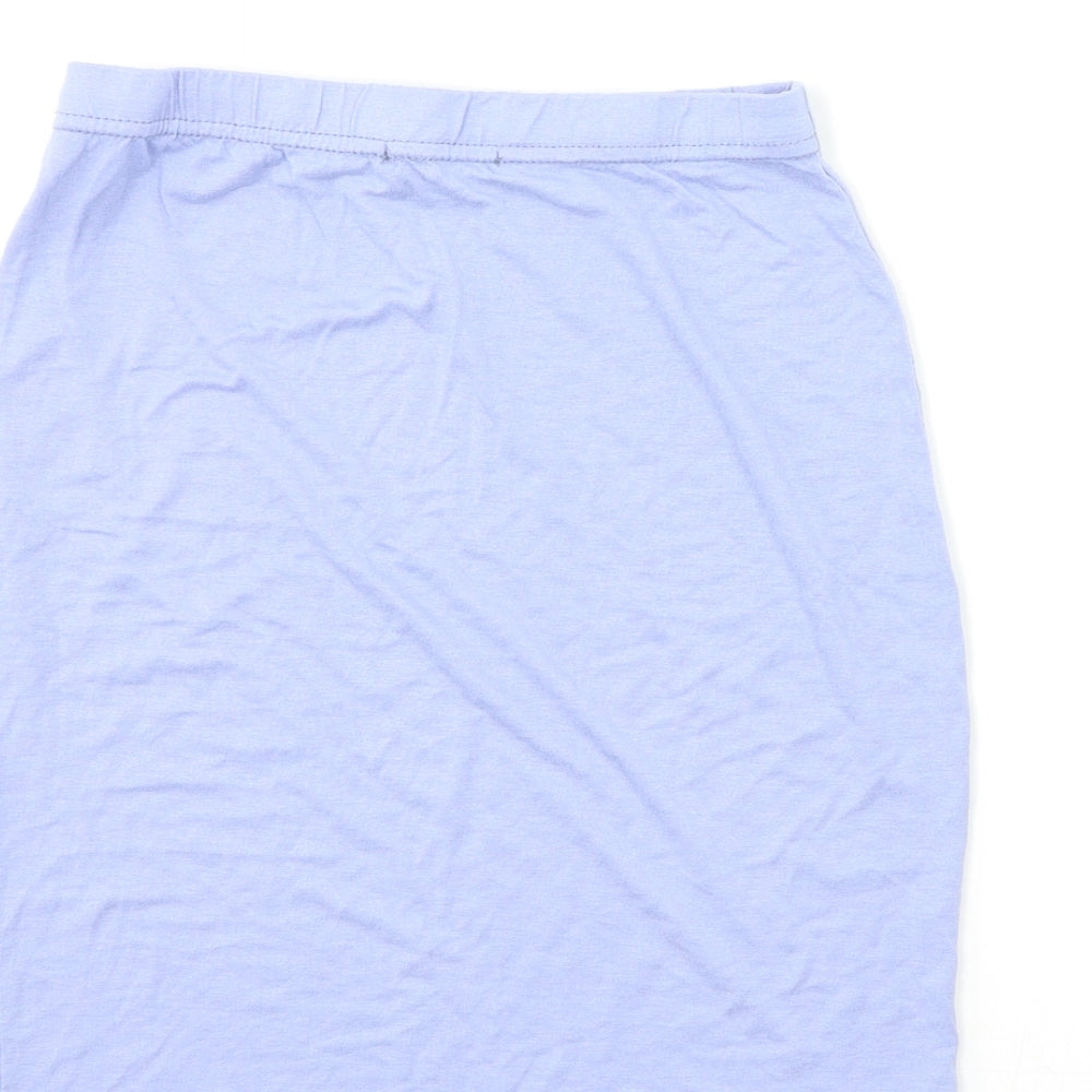 PRETTYLITTLETHING Womens Blue Mini Skirt Size 8