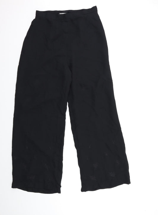 Womens UK Size 12 Richards Regular Fit Black Trousers