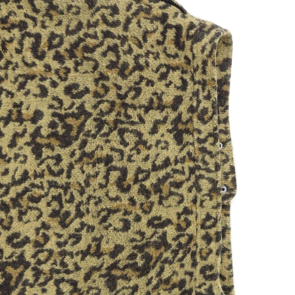 NEXT Womens Brown Animal Print Skater Skirt Size 10