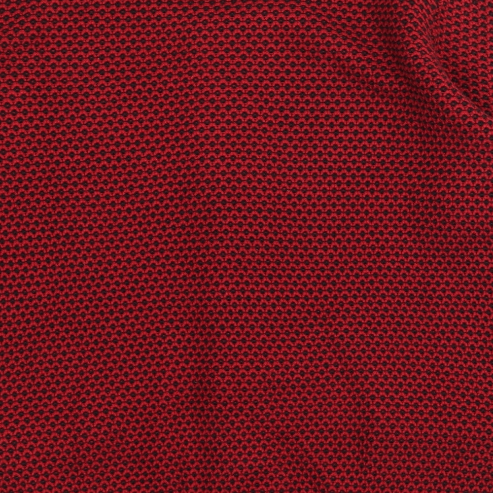 Womens UK Size 10 ANNE WEYBURN Red Cardigan Jumper