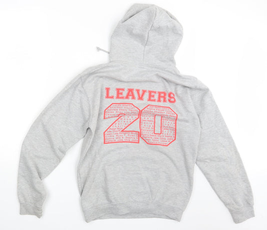 Mens UK Size S Justhoods Grey Pullover Hoodie