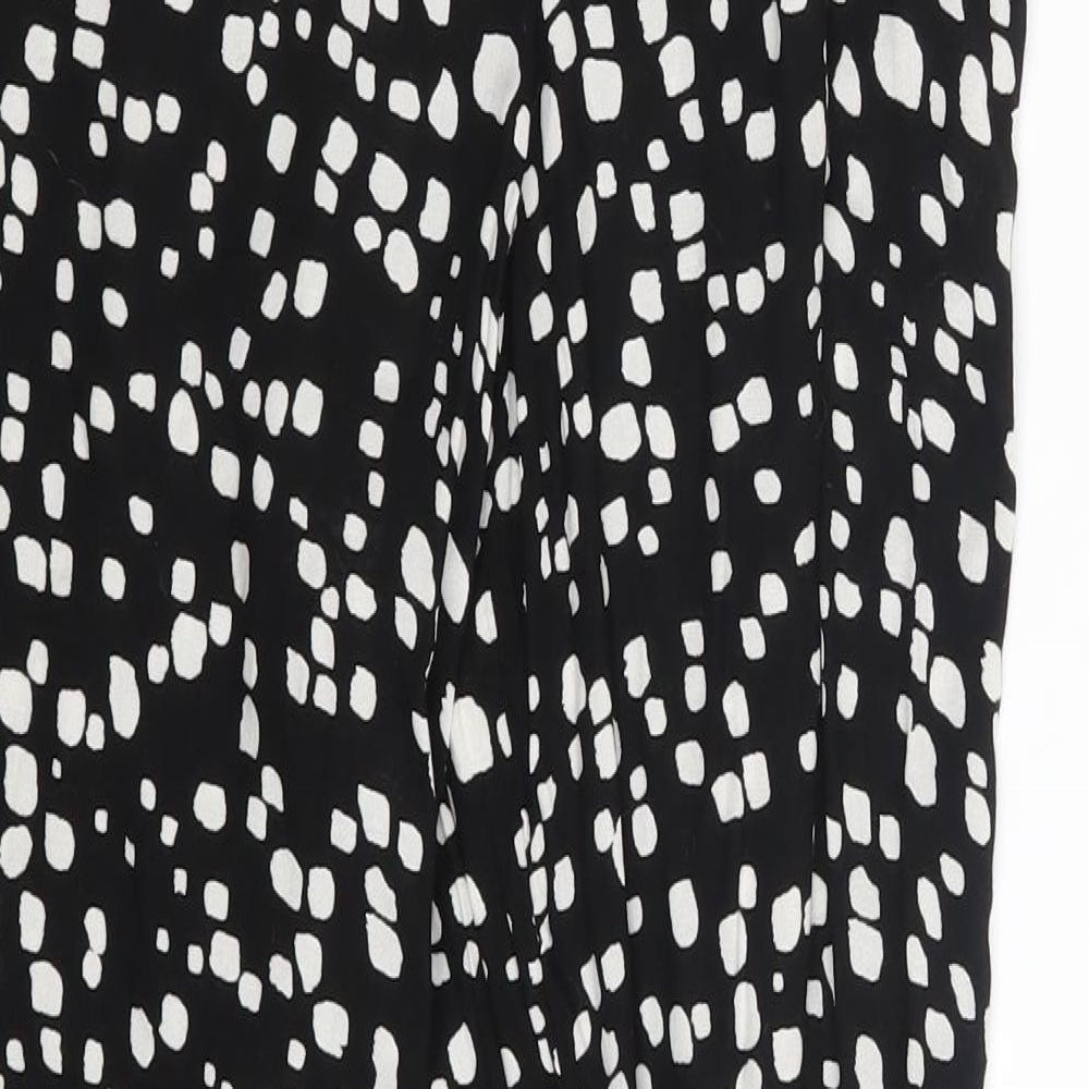 George Womens Black Polka Dot Sweatpants Trousers One Size L29 in