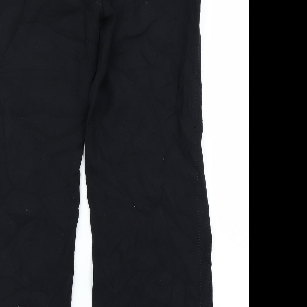 Womens UK Size 14 Marks & Spencer Regular Fit Black Trousers