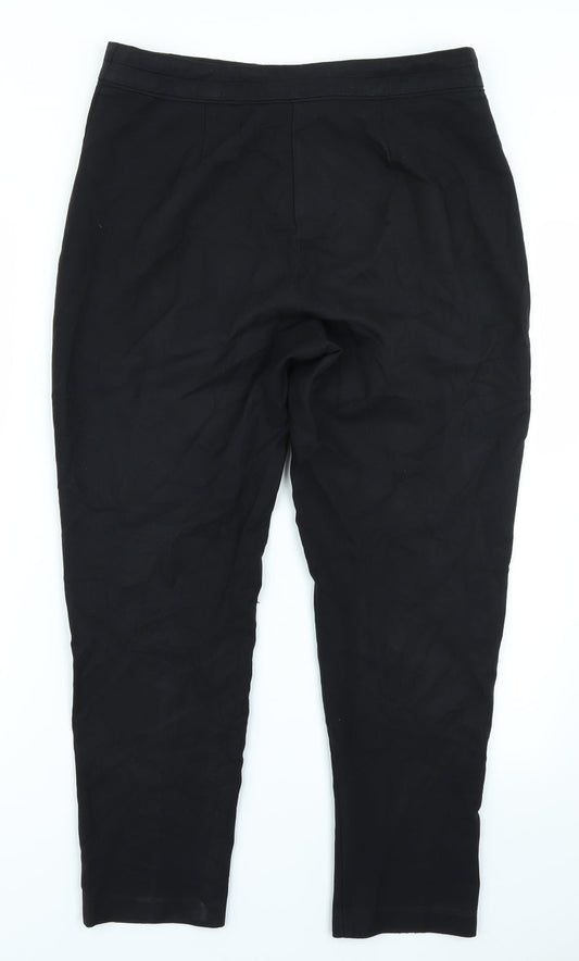 F&F Womens Black Trousers Size 10 L24 in