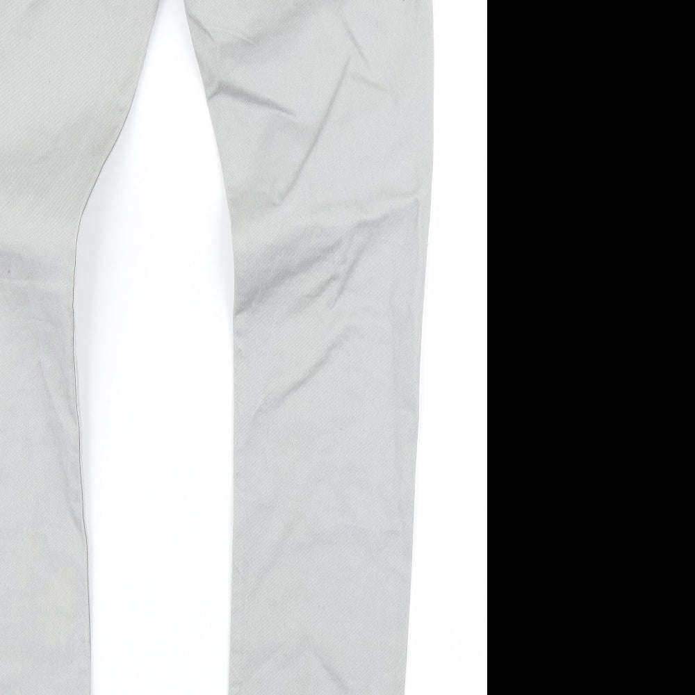 Womens UK Size 32 in H&M Regular Fit Skinny Grey Jeans