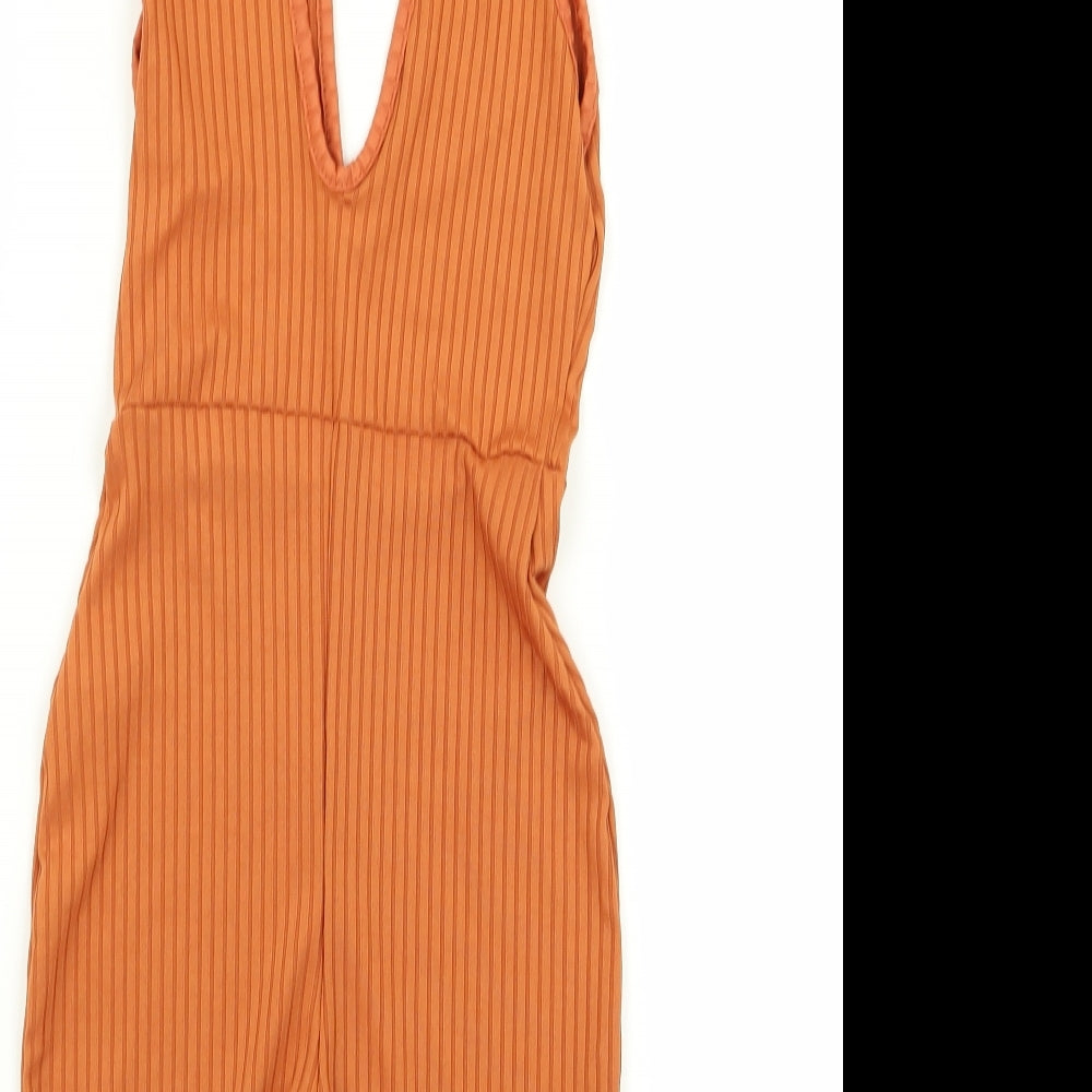 Womens UK Size 6 PLT One-Piece Brown Playsuit