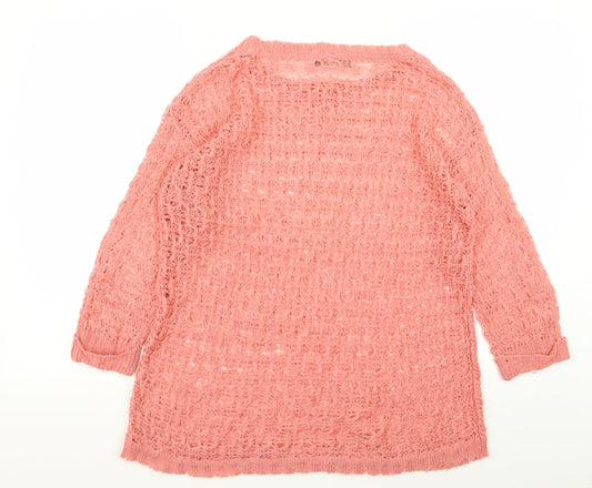 Primark Womens Pink Pullover Jumper Size 10