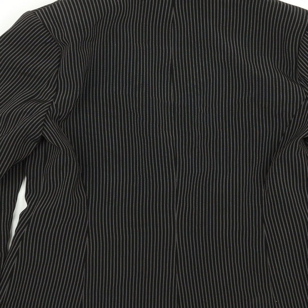 Dorothy Perkins Womens Black Striped Jacket Blazer Size 10