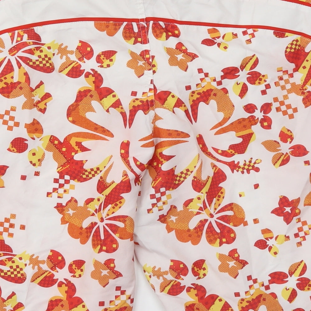 Topman Mens Red Floral Sweat Shorts Size M - Stretch waistband