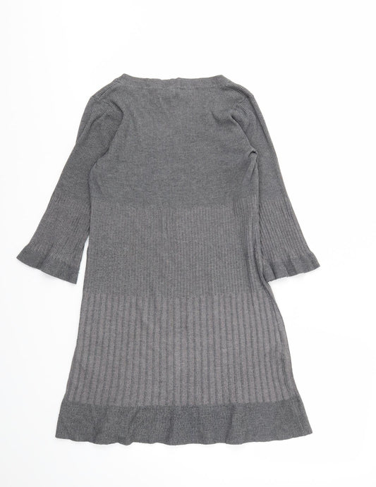 H&M Womens Grey Fit & Flare Size S