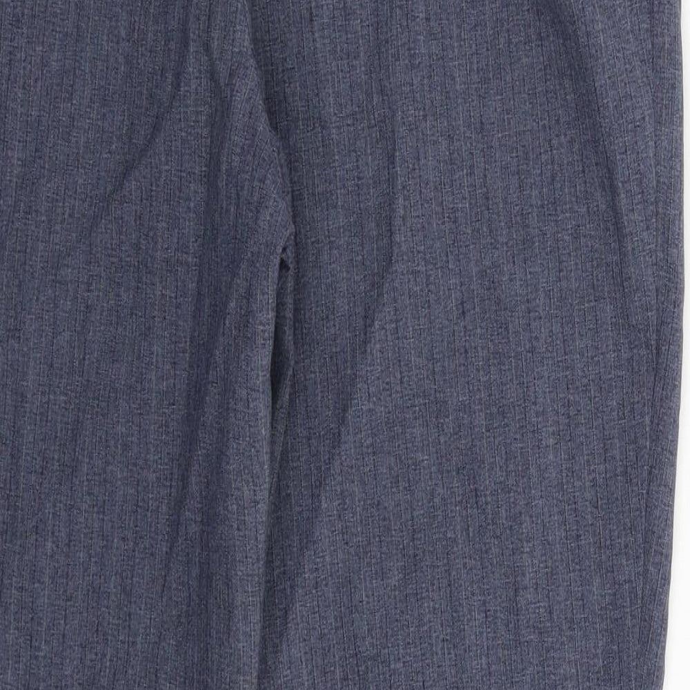Womens UK Size 12 Marks and Spencer Slim Fit Dress Pants Blue Trousers