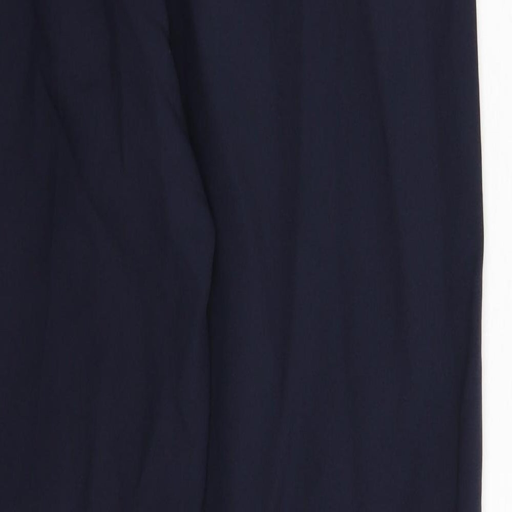 Womens UK Size 10 Marks and Spencer Slim Fit Dress Pants Blue Trousers