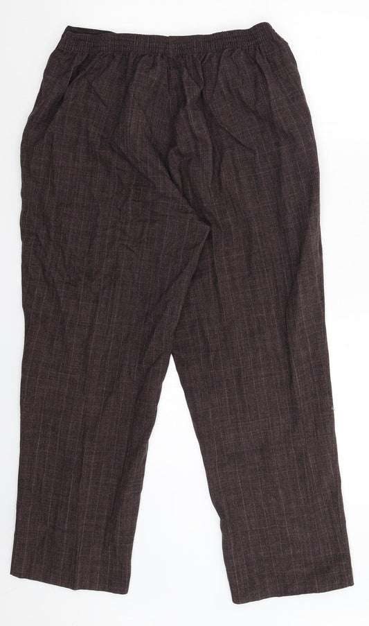 Womens UK Size 16 BM Regular Fit Grey Trousers