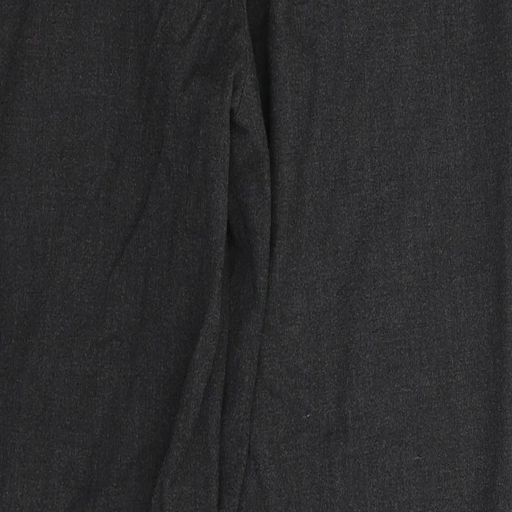 Womens UK Size 16 Marks and Spencer Regular Fit Dress Pants Grey Trousers