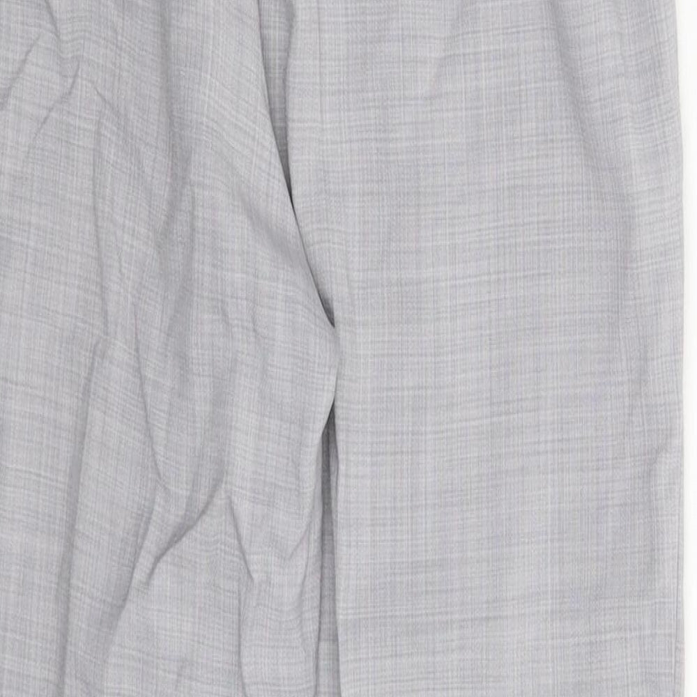 Womens UK Size 10 BHS Slim Fit Dress Pants Grey Trousers