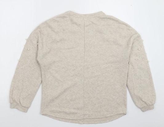 Womens UK Size 8 Papaya Grey Pullover Jumper