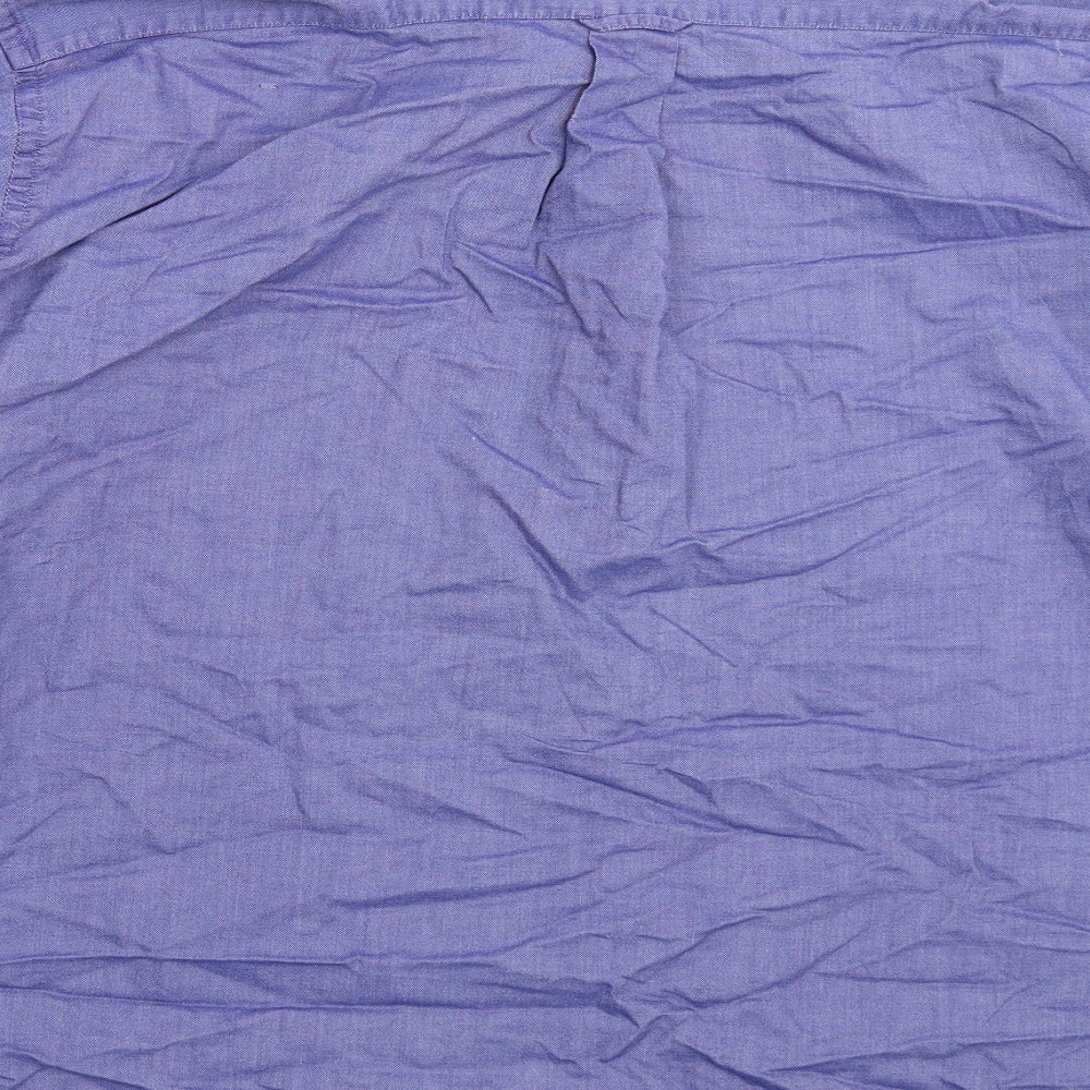 Armand Thiery Mens Blue Button-Up Size L