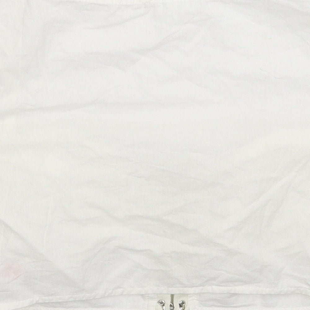 Boohoo Womens White Basic T-Shirt Size 8