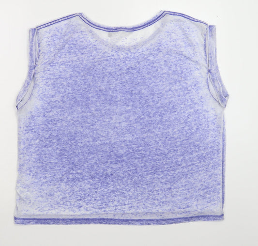 Womens UK Size 16 New Look Purple Basic Tank