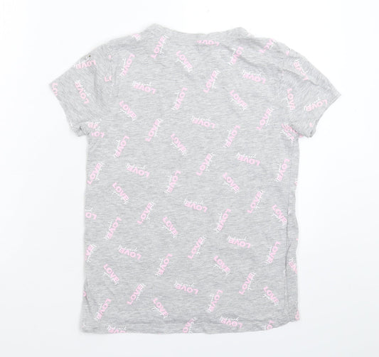 Primark Womens Grey Basic T-Shirt Size 6