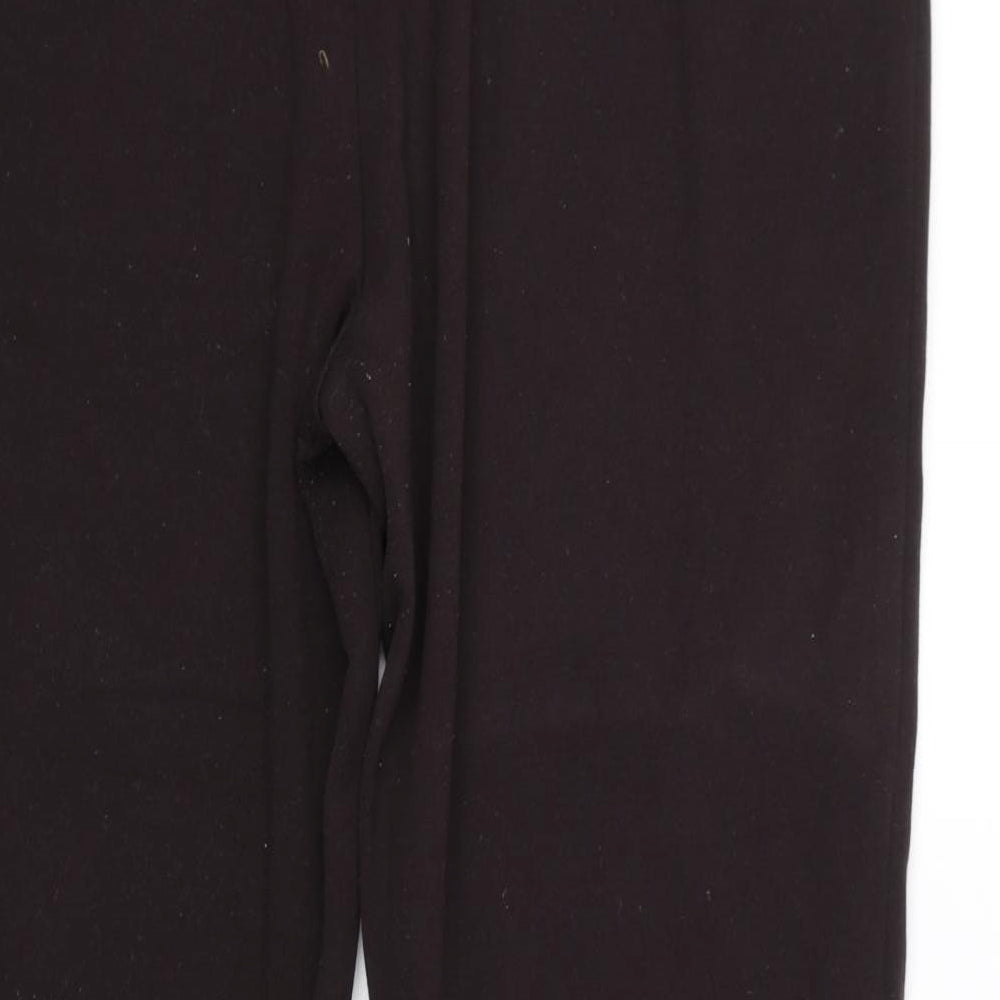 Womens UK Size 18 M&S Regular Fit Carrot Brown Trousers