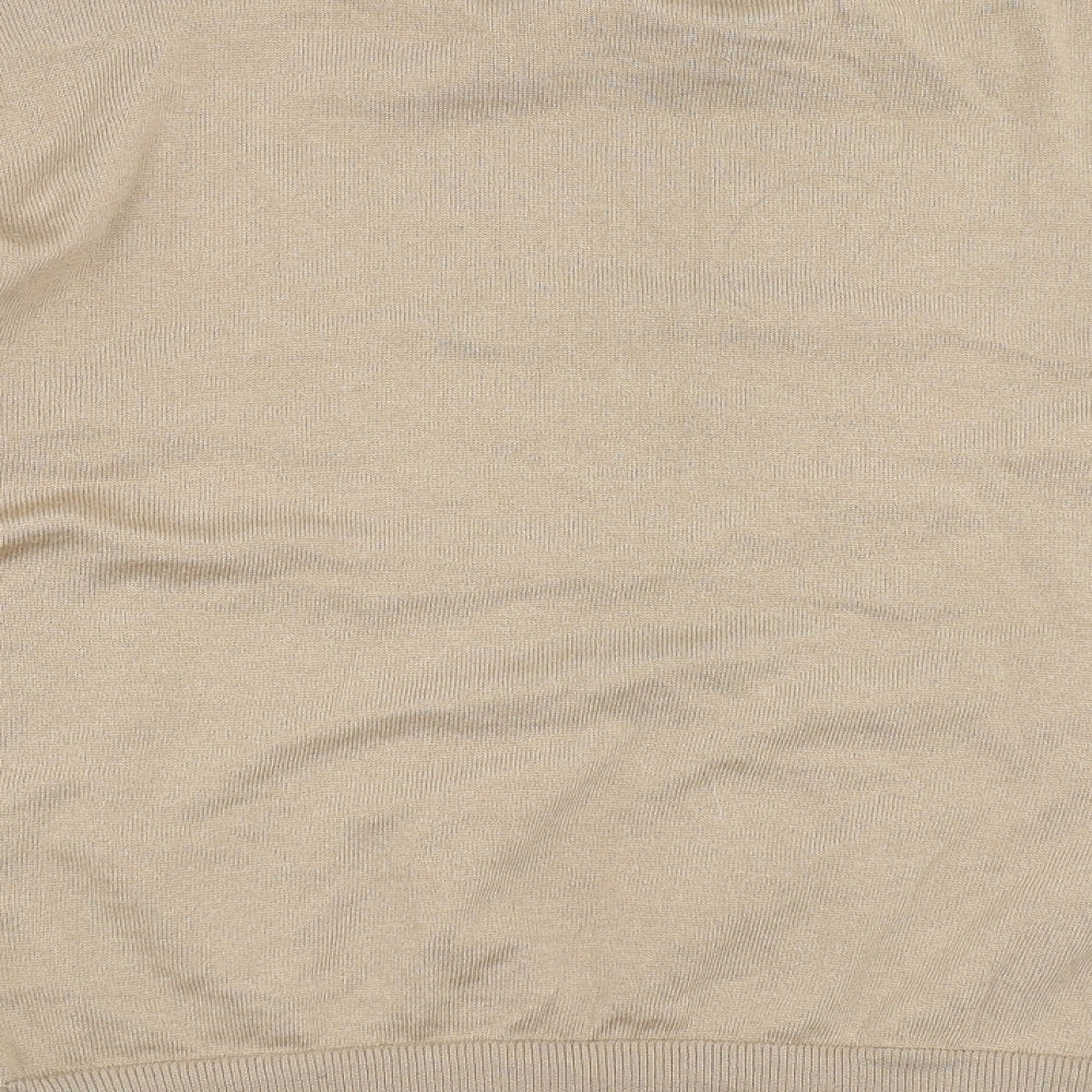 Womens UK Size L New Look Beige Pullover Jumper