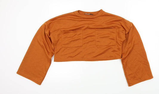 Womens UK Size 10 Boohoo Brown Pullover Jumper