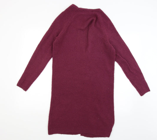 George Womens Red Wrap Jumper Size S