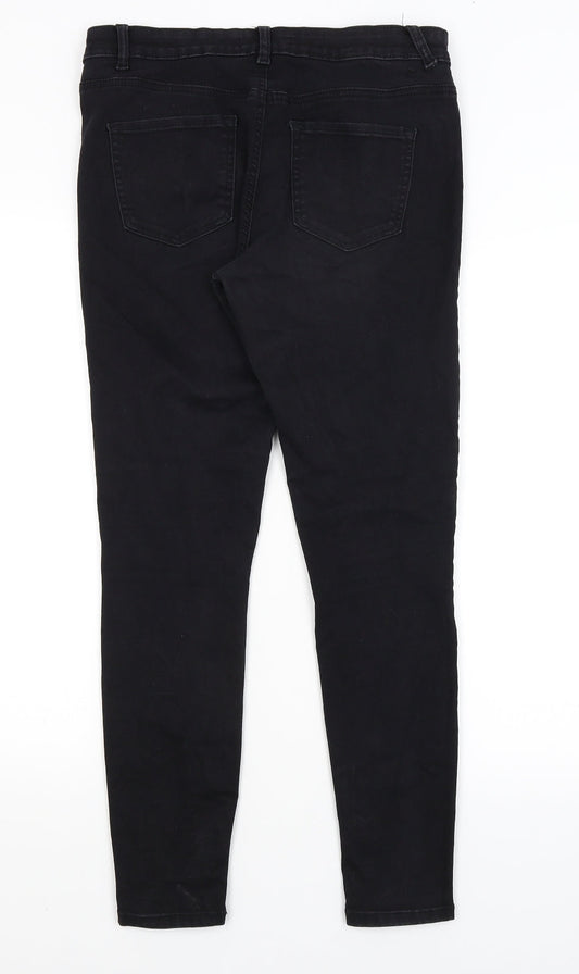 Denim Co Womens Black Skinny Jeans Size 14 L27.5 in