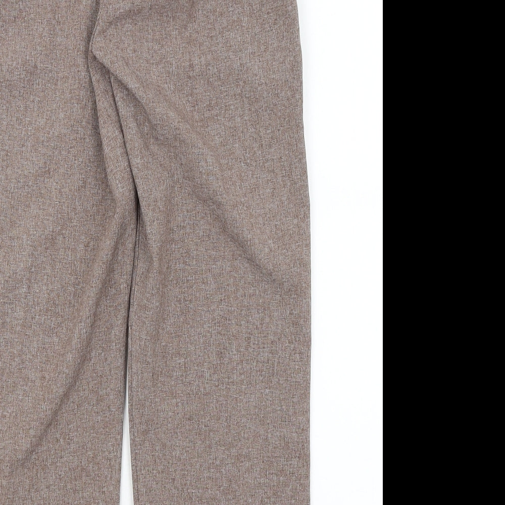 Womens UK Size 10 Emma Regular Fit Dress Pants Brown Trousers