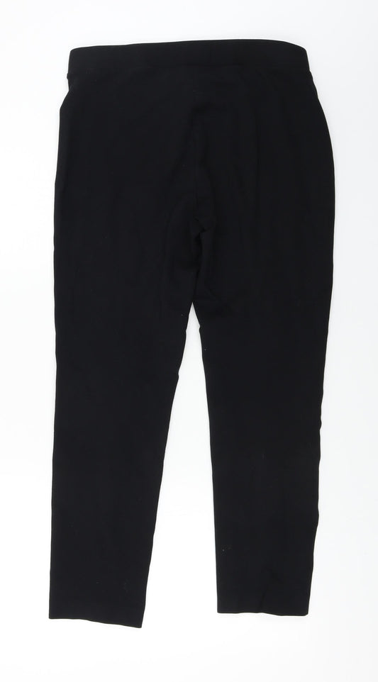 Womens UK Size 14 Marks and Spencer Regular Fit Black Trousers
