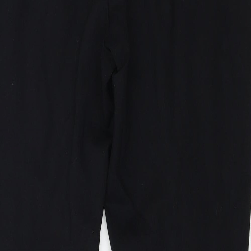 Womens UK Size 14 Marks and Spencer Regular Fit Black Trousers