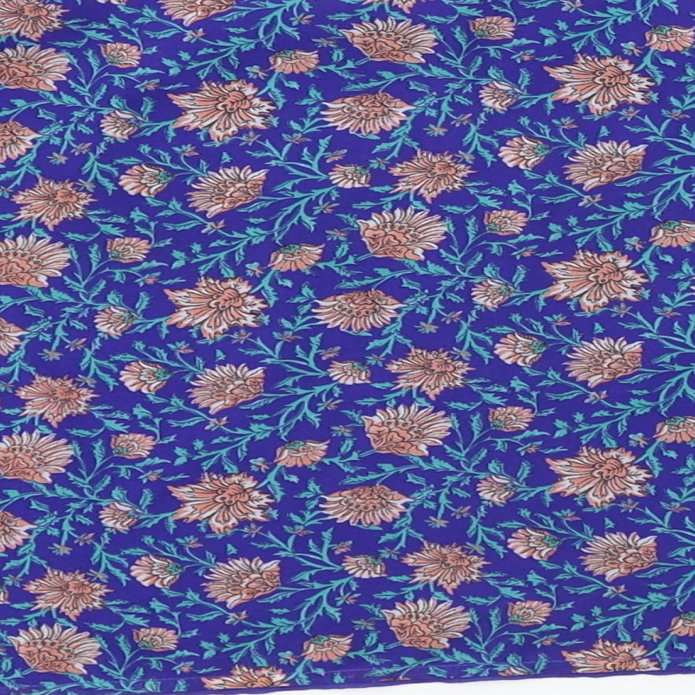 Womens UK Size 10 H&M Blue Basic Blouse
