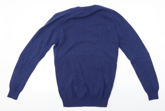 Marks and Spencer Mens Blue Pullover Jumper Size S