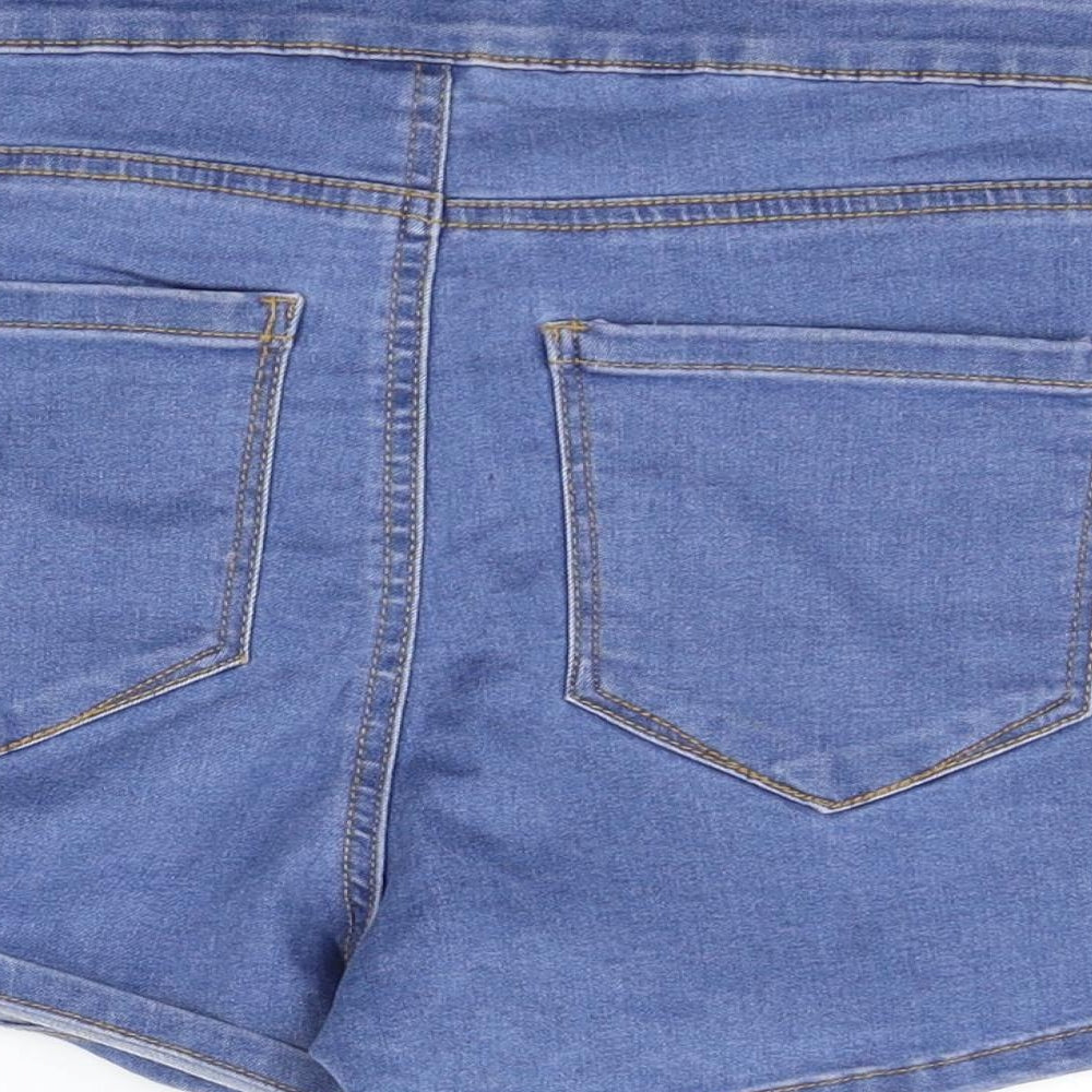 deniem co Womens Blue Hot Pants Shorts Size 8