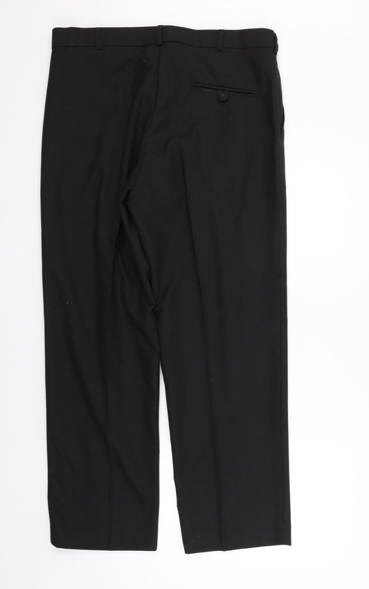 Womens UK Size 36 in Preworn Regular Fit Black Trousers