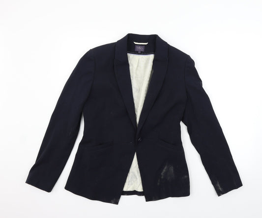 Womens UK Size 10 Marks and Spencer Regular Blue Blazer