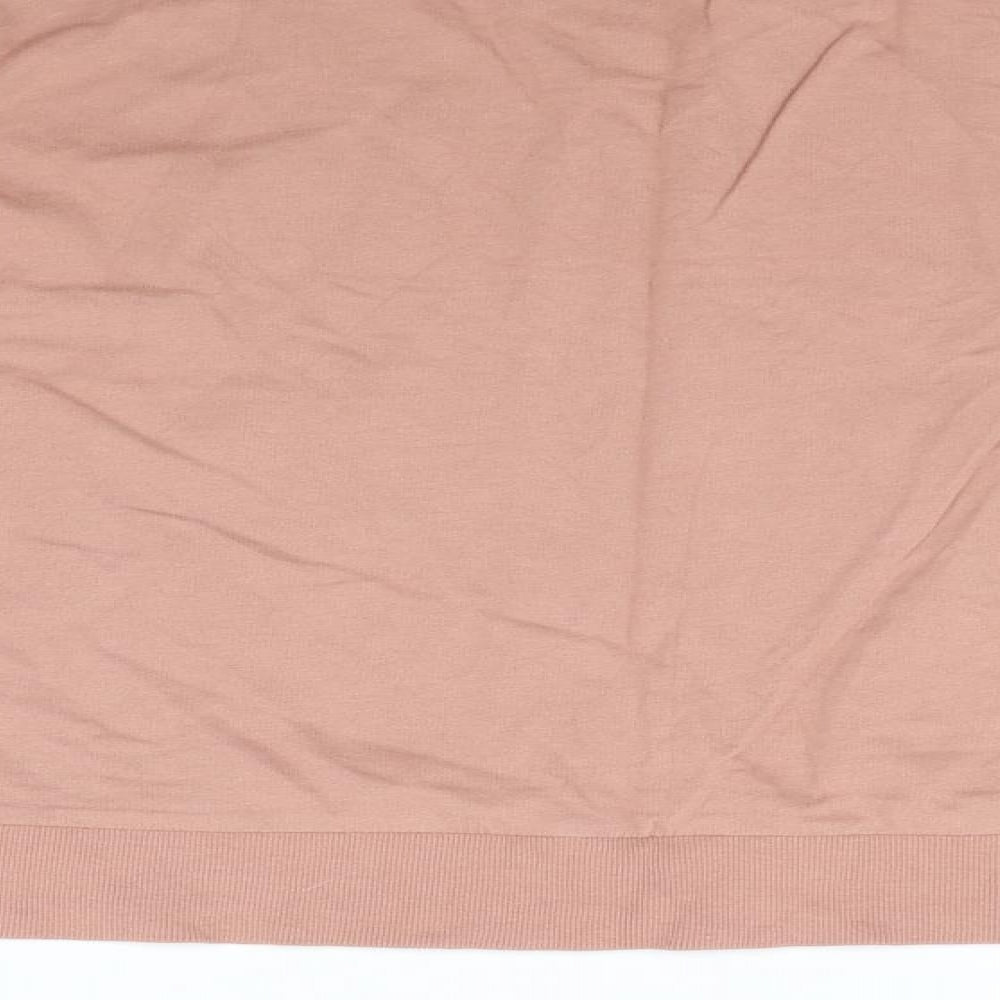 Womens UK Size M Divided Beige Henley Jumper