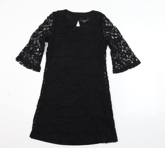 Additional front view of Papaya women’s black fit & flare, size UK 8