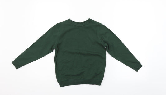 TU Boys Green Pullover Jumper Size 6 Years