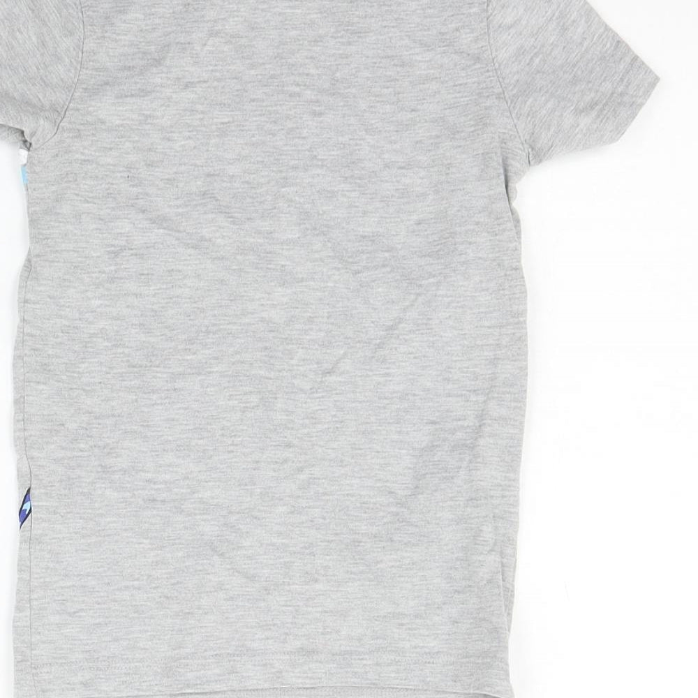 George Girls Grey Geometric Basic T-Shirt Size 3-4 Years