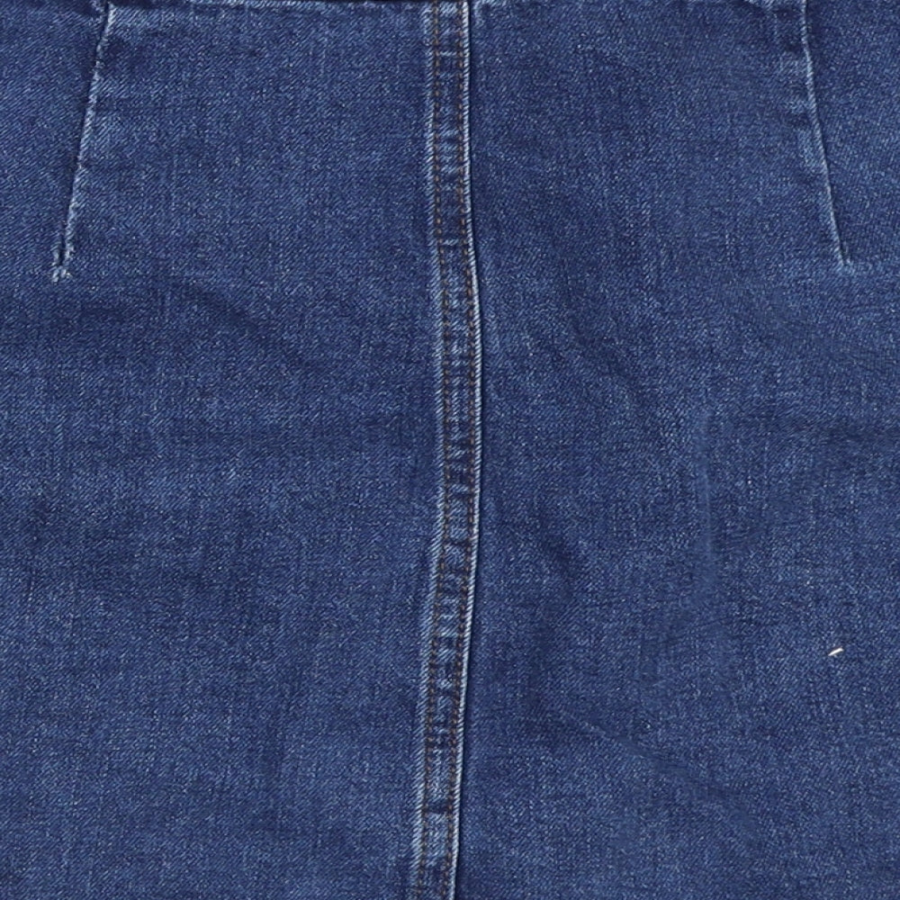 Womens UK Size 26 in Topshop Mini Denim Skirt