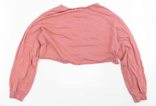 H&M Womens Pink Pullover Sweatshirt Size S